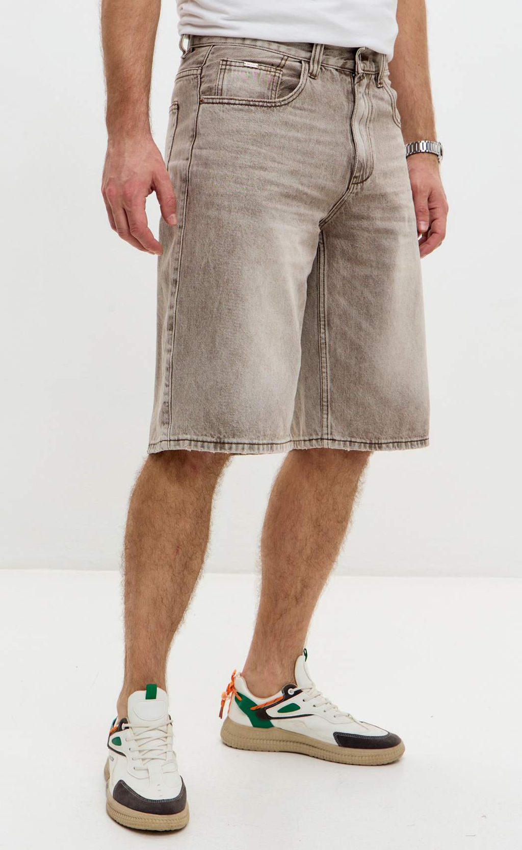 Шорты F611-0951 grey-brown - Fine joyce фото 9