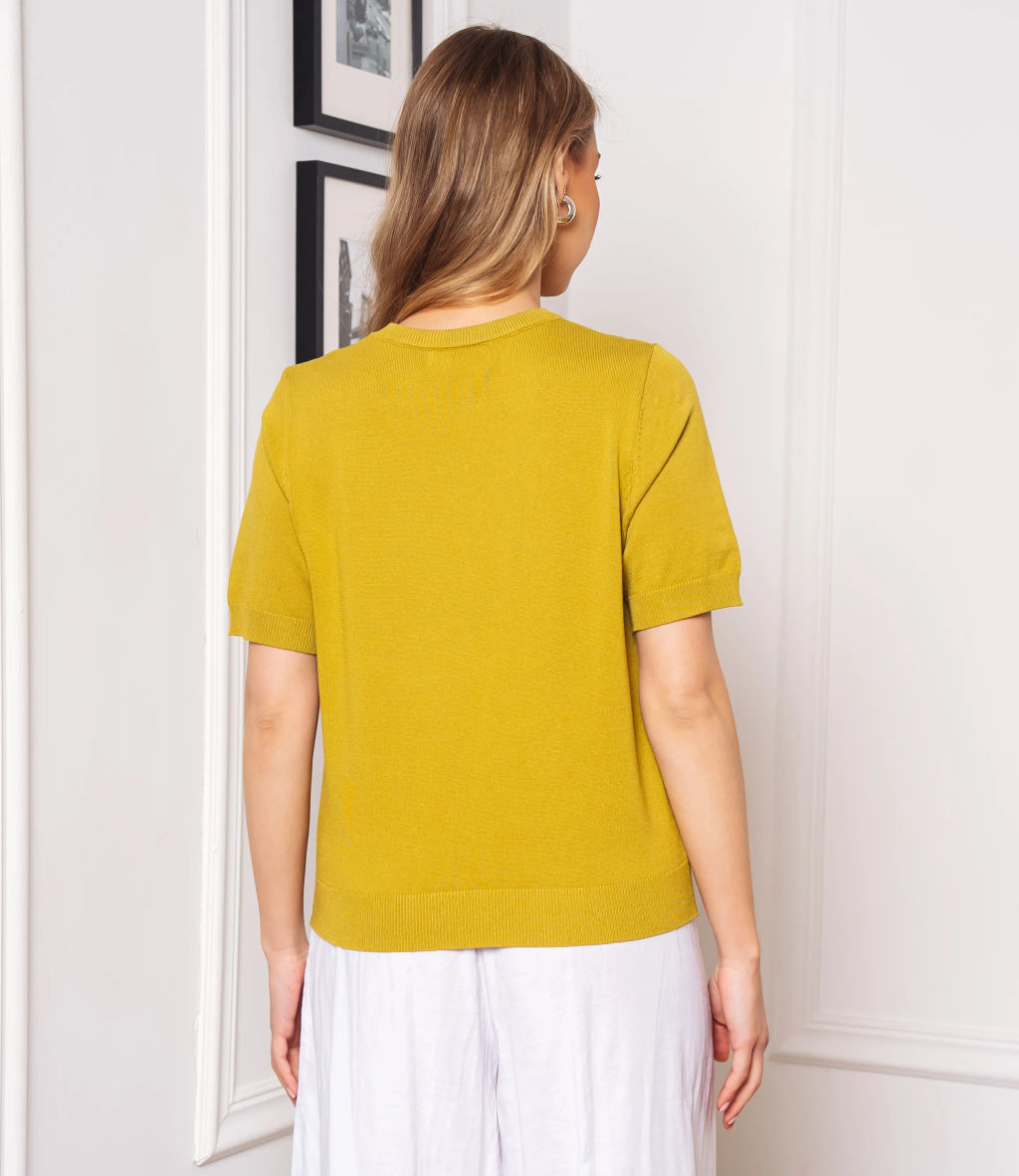 Футболка #ОКТ185001, лайм - Dommod фото 3