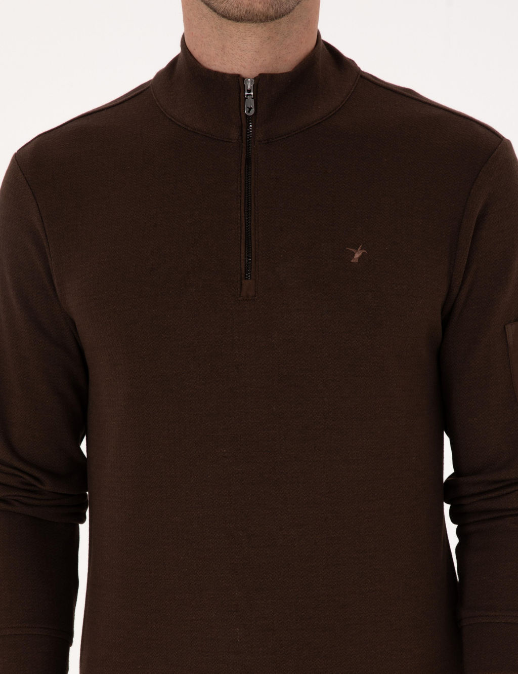 Koyu Kahverengi Regular Fit Sweatshirt - Cacharel фото 6