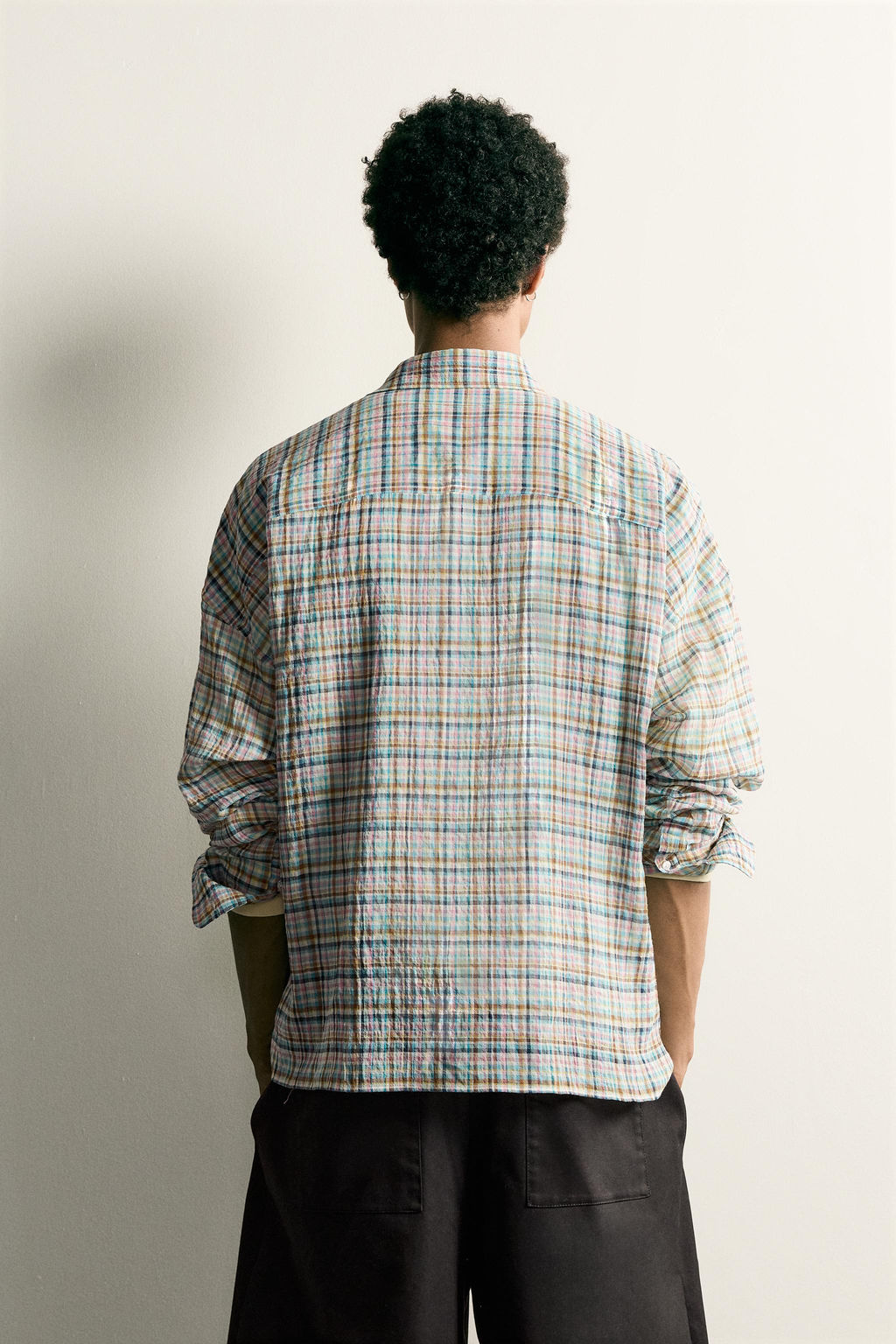 CAMISA RELAXED FIT CUADROS / Multicolor - Zara фото 3
