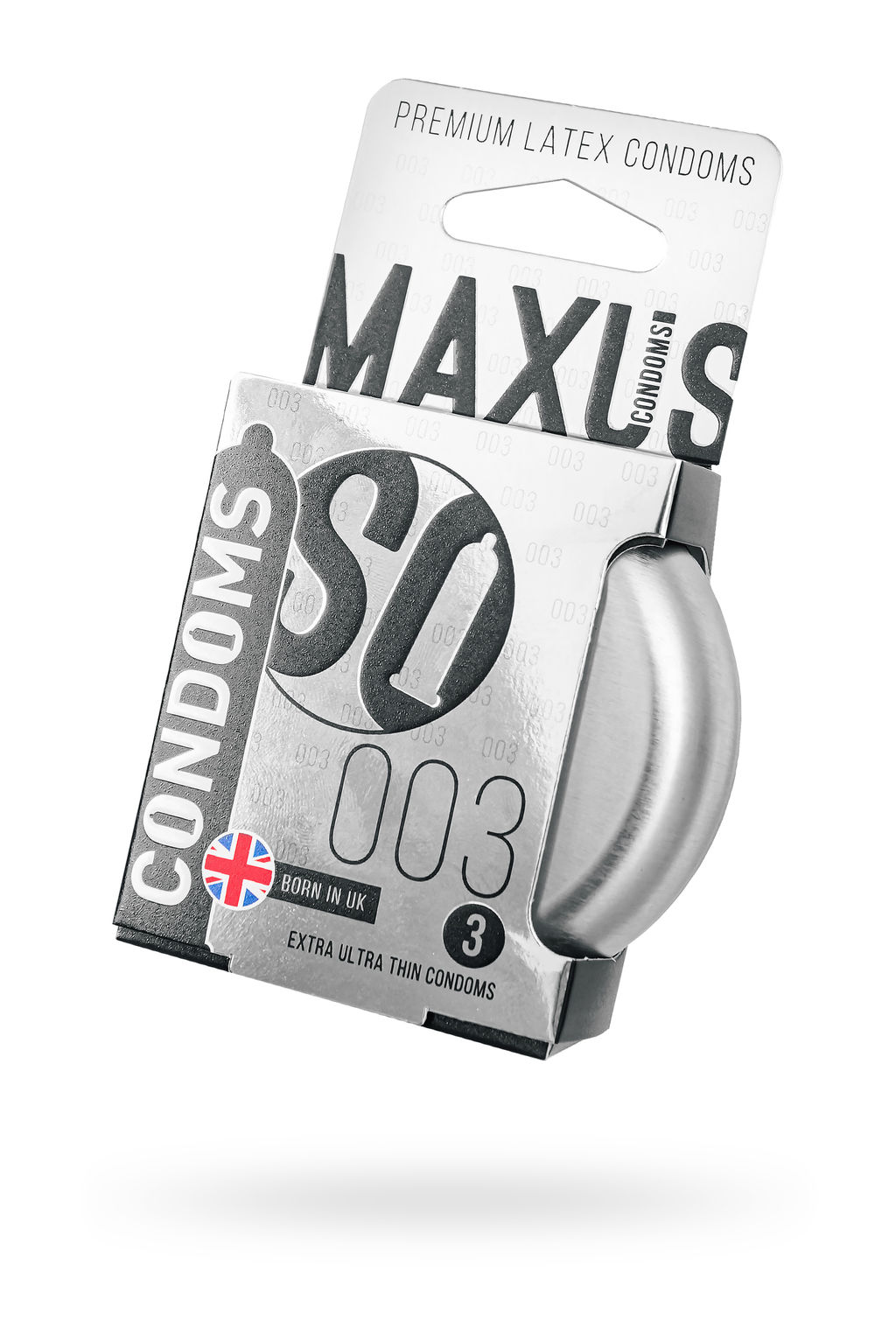 Презервативы Maxus 003, ультро-тонкие, латекс, железный кейс, 3 шт.