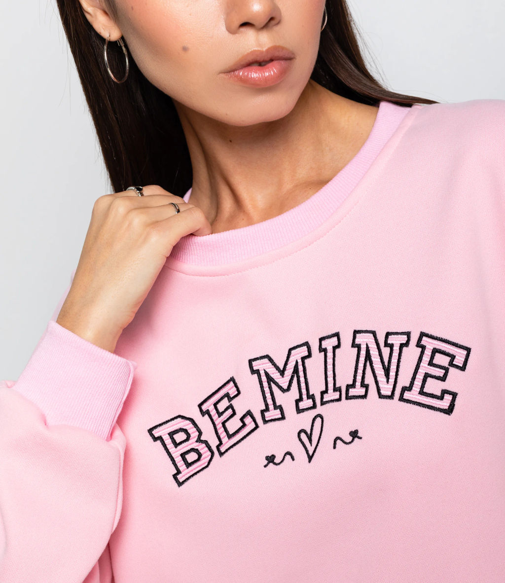 Свитшот #КТ1782, розовый