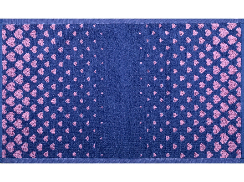 Полотенце махровое 6с104.411ж1 Градиент сердца(пурпурн3) 67х40см