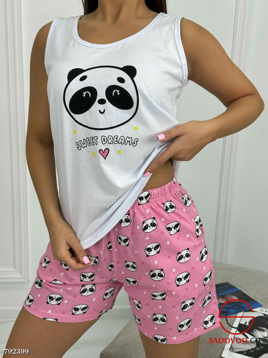 пижама женская с шортами - Bruno фото 2