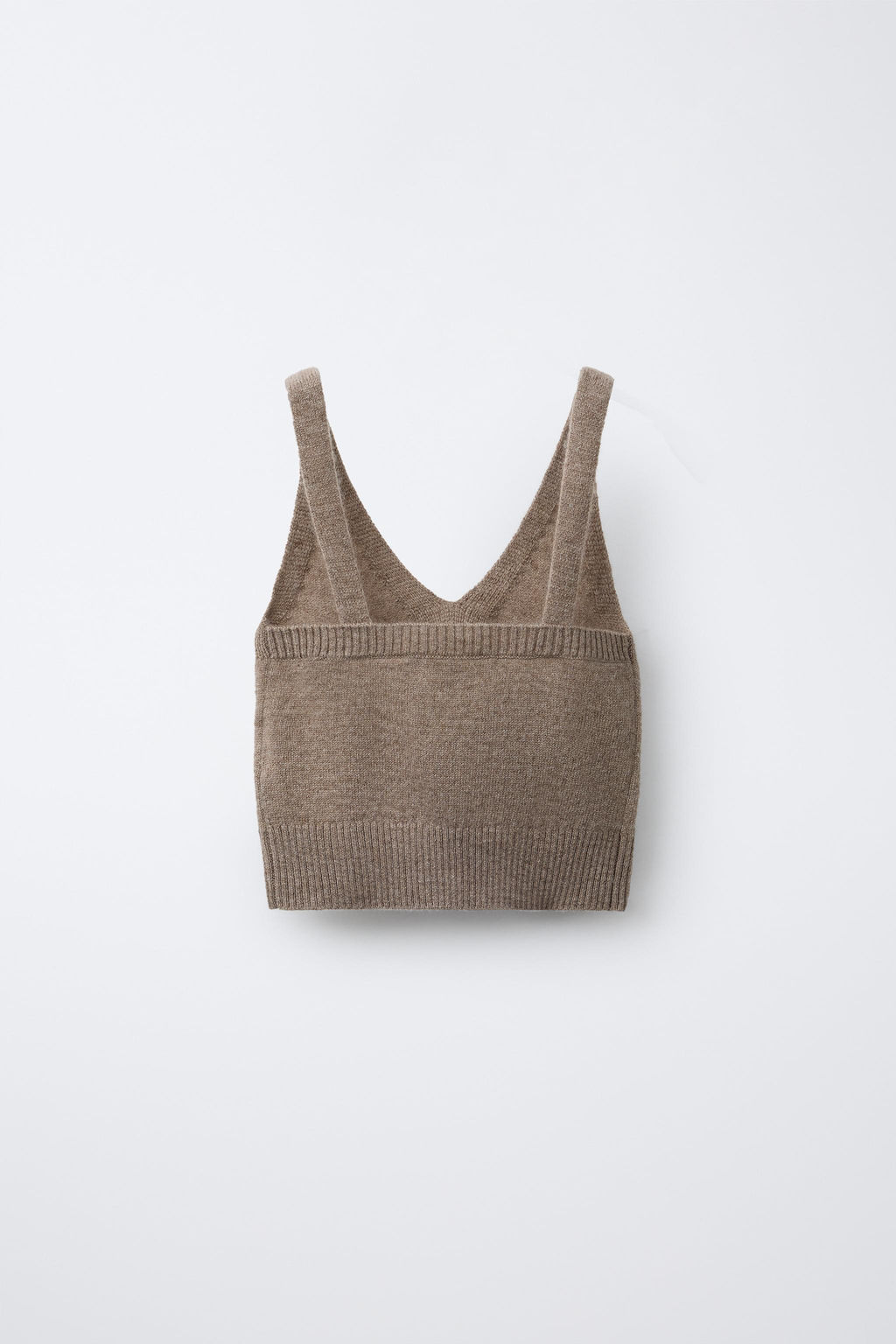 TOP TIRANTES CON LANA / Marr?n / Topo - Zara фото 2