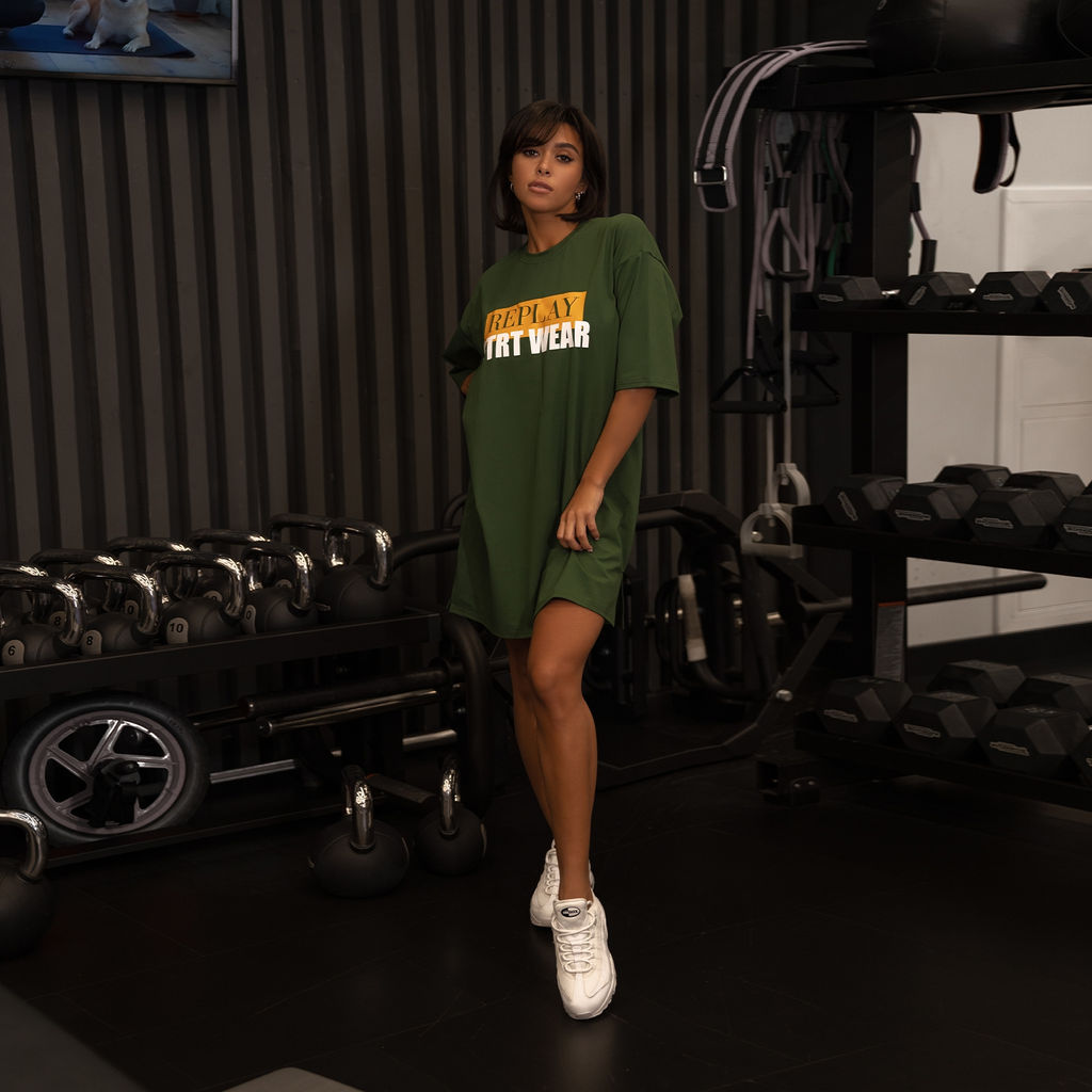 Удлиненная футболка Top.843 хаки - Argo classic фото 3