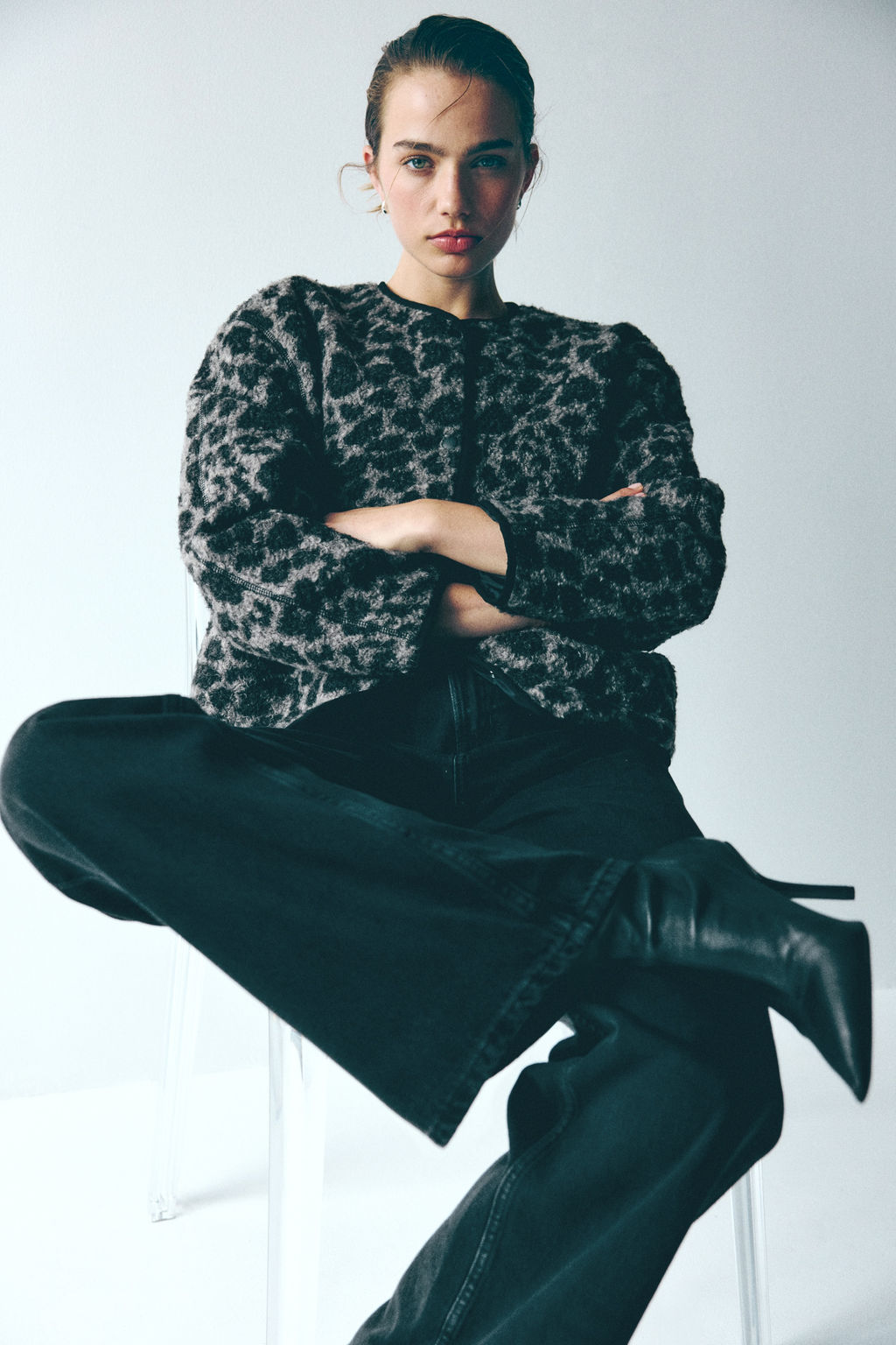 Chaqueta estampada en borreguito - H&m фото 2