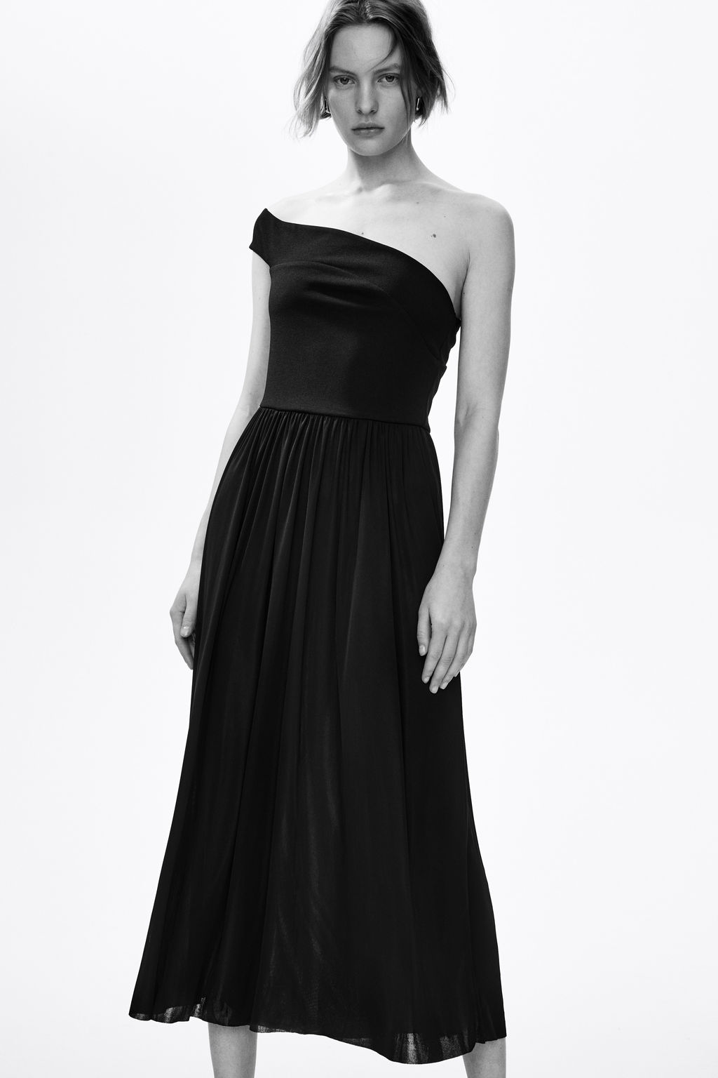 Vestido de punto off-the-shoulder - H&m фото 2