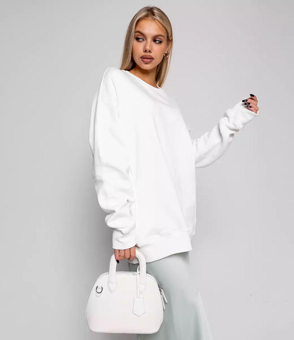 Свитшот #ОКТ1657, белый