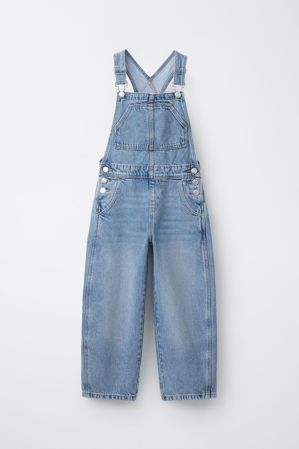 PETO DENIM LARGO / Azul claro - Zara фото 4