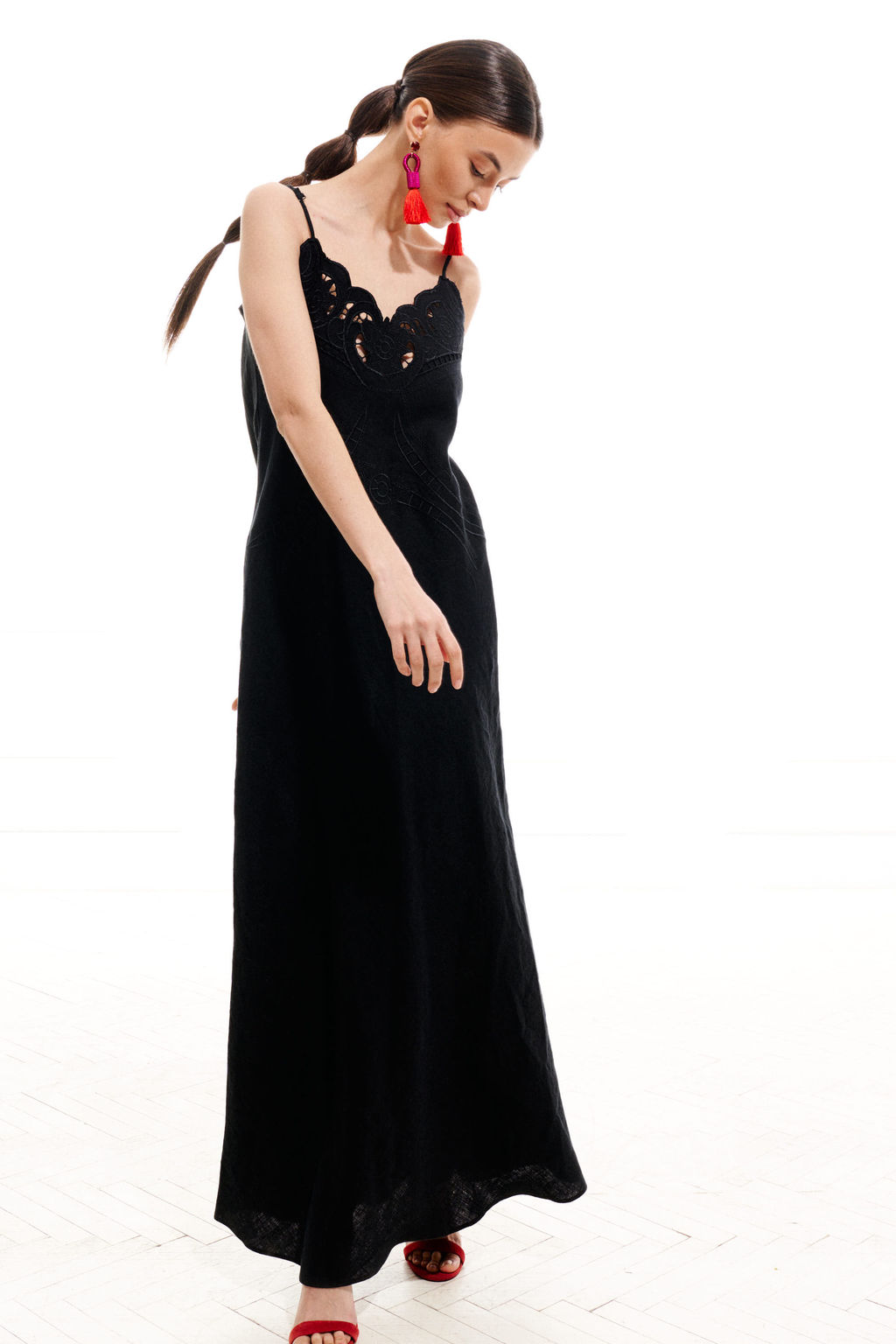 Платье - комбинация 1022 (Лен - 100%) - Elletto фото 5