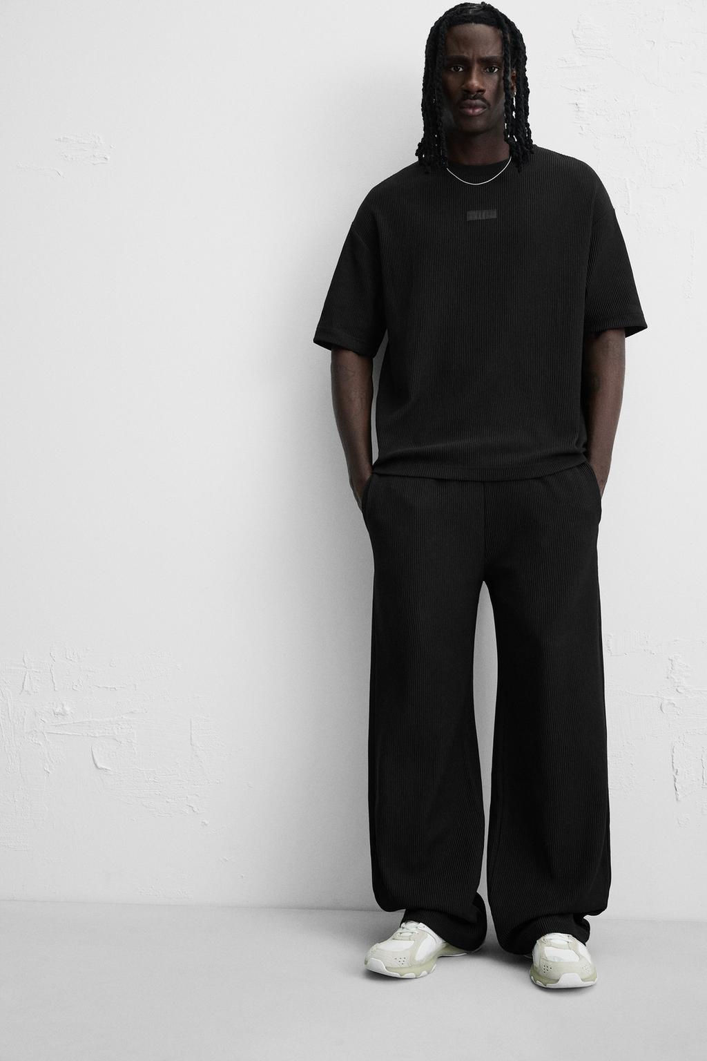 VERTICAL TEXTURED JOGGERS - Zara фото 5