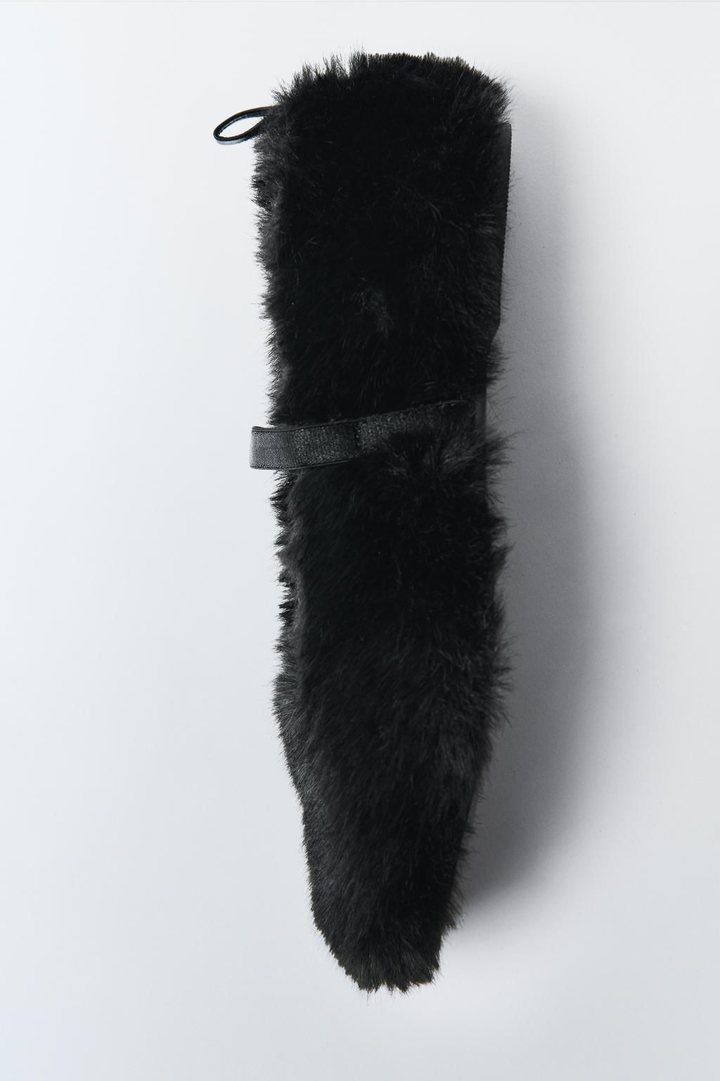 LIMITED EDITION FAUX FUR BALLET FLATS - Zara фото 8