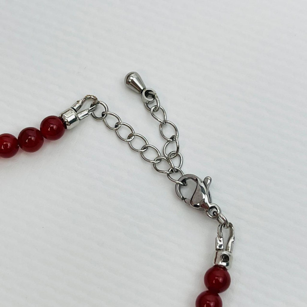 Браслет из Сердолика и Бирюзы 16,5 см +