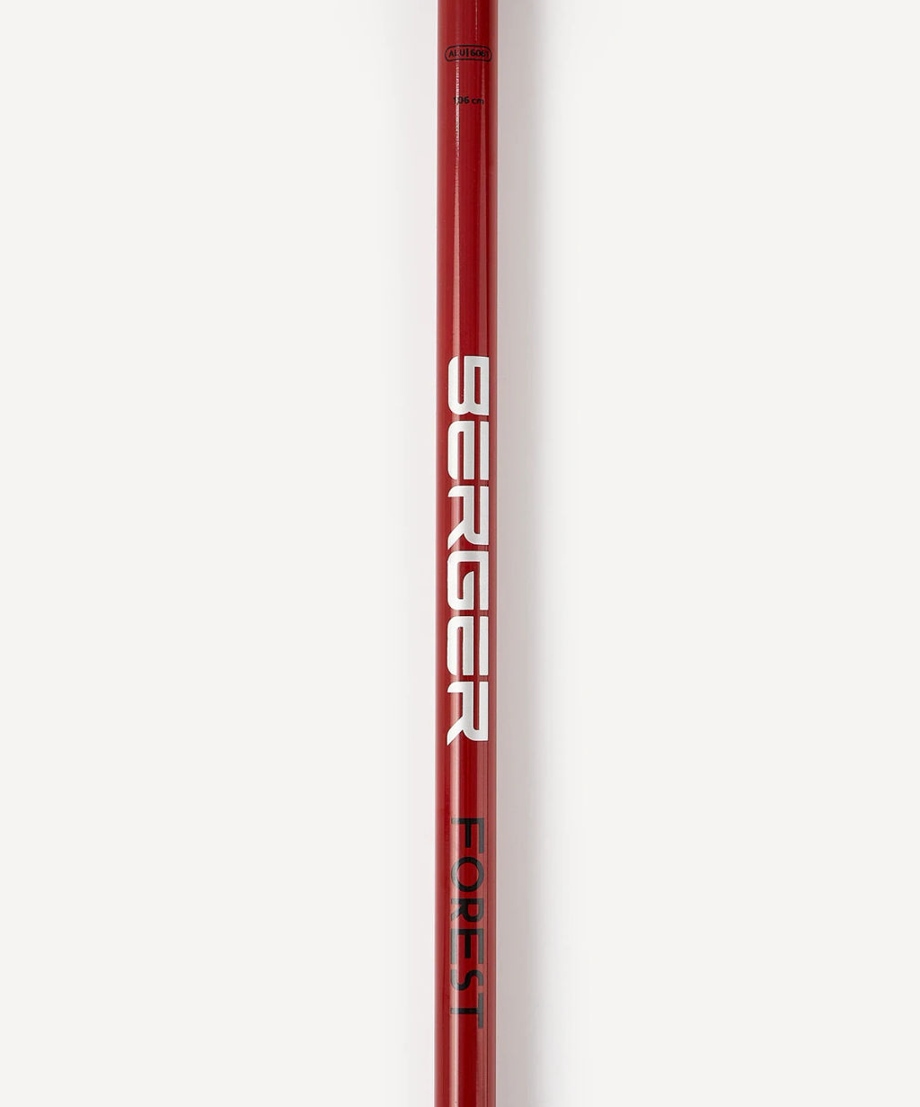 Палки для скандинавской ходьбы BERGER Travel Forest BTF25NP1-01, 106 см, цельные, красный фото 4