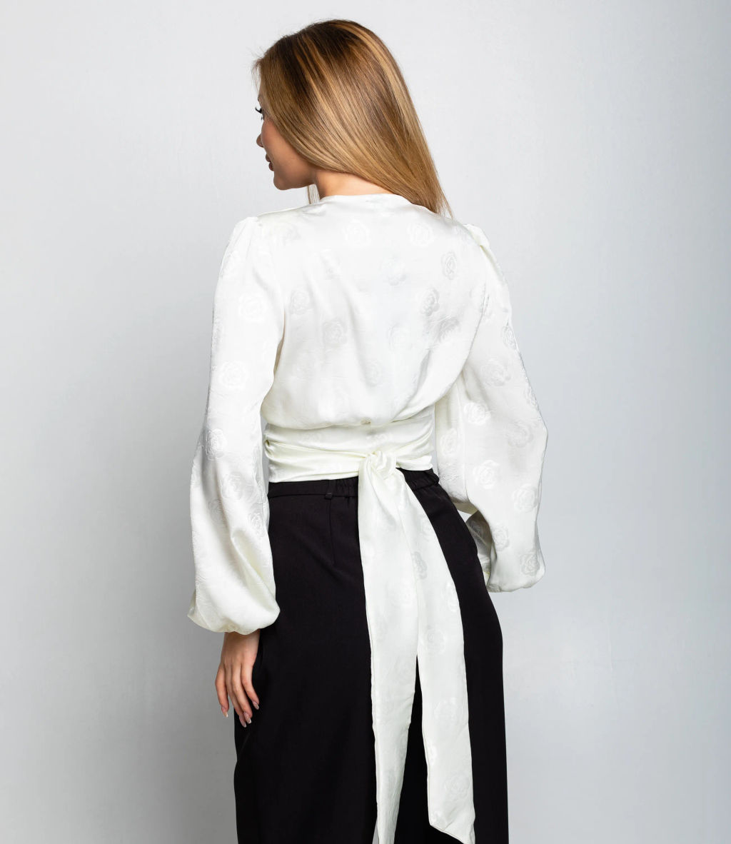 Блуза #КТ5138, молочный