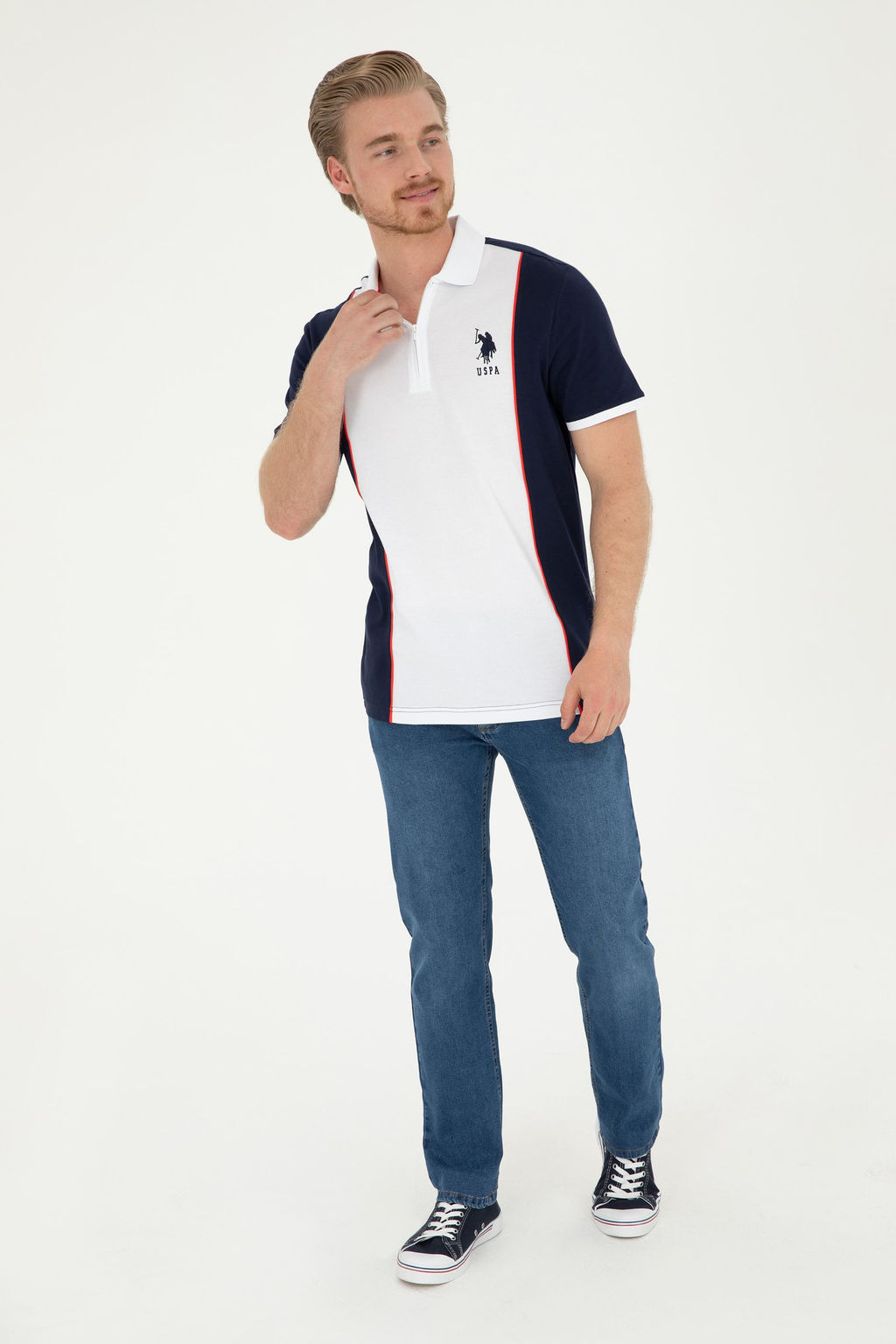 U. S. Polo Assn / Мужские темно-синие джинсовые брюки - U.s. polo assn фото 9