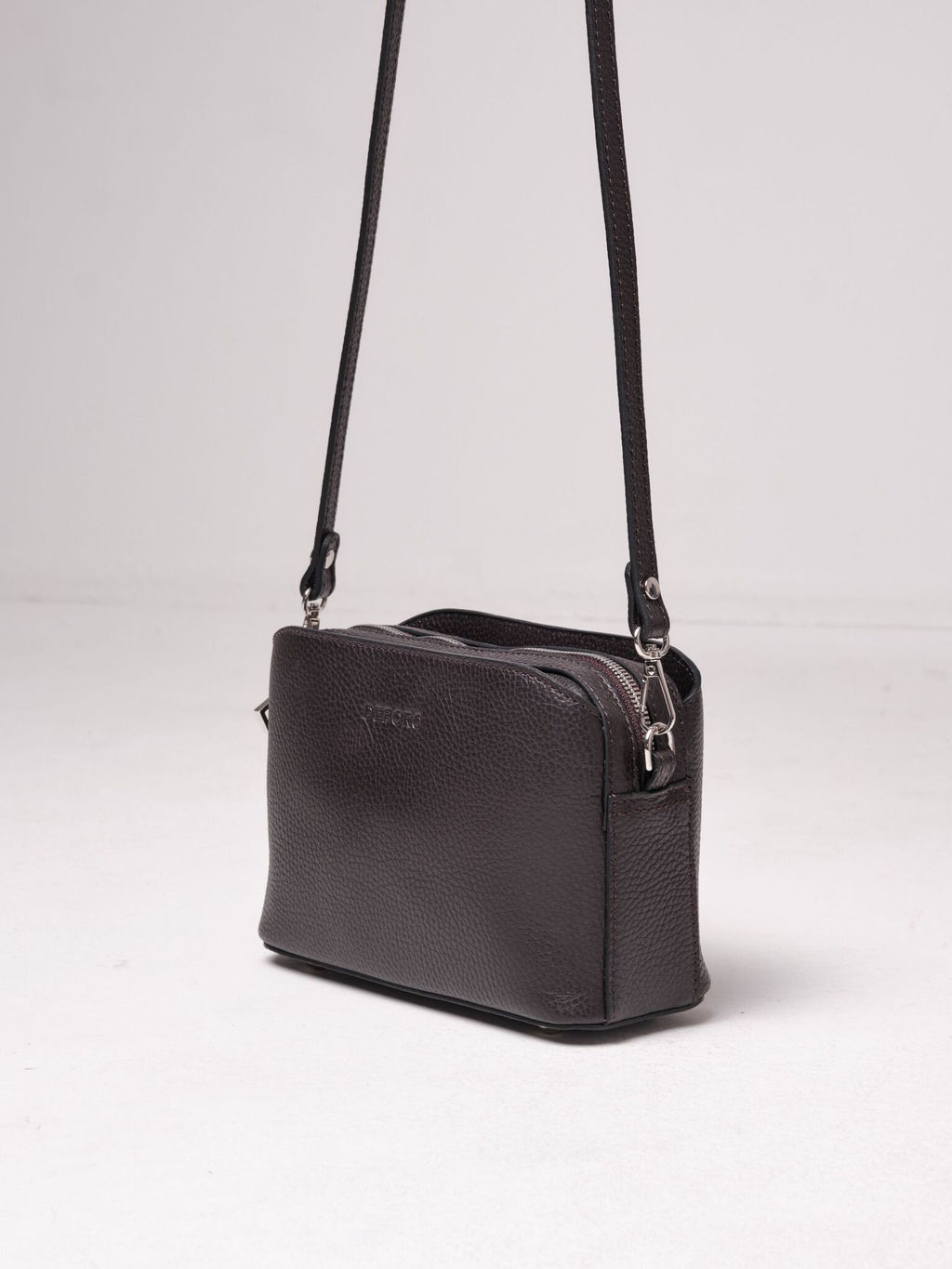 Сумка на плечо кросс-боди Deboro 30848 темно-коричневый