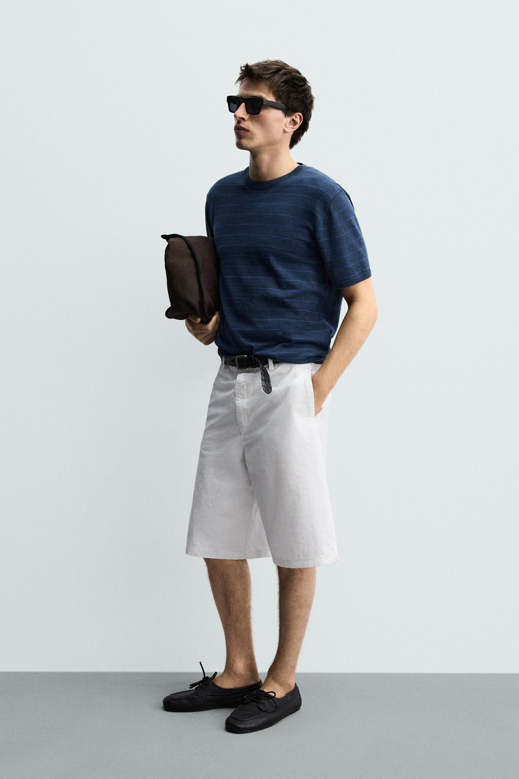 BERMUDA CHINO RELAXED FIT / Blanco