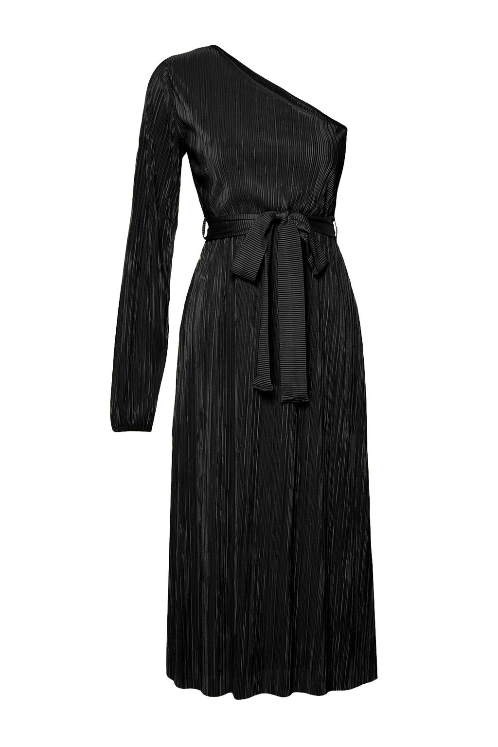 Siyah Kusakl? Midi Tek Kol Esnek Orme Midi Kalem Elbise TWOSS24EL00425 - Trendyolmilla фото 7