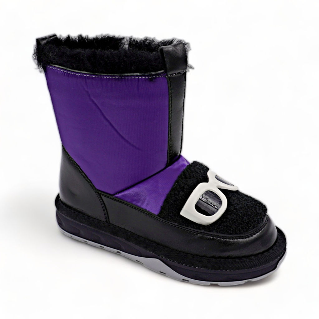 сапоги С8888-5 черно фиолетовые - Ирина фото 3