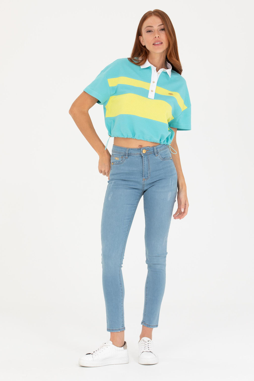 Женские голубые джинсы - U.s. polo assn фото 3