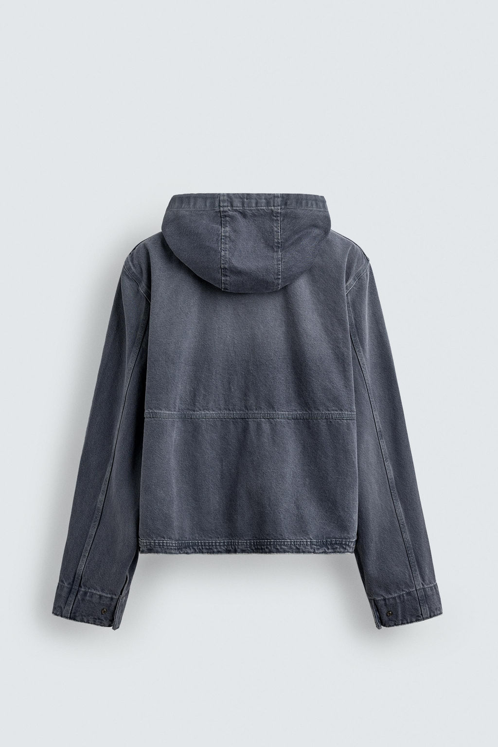 WASHED HOODED JACKET