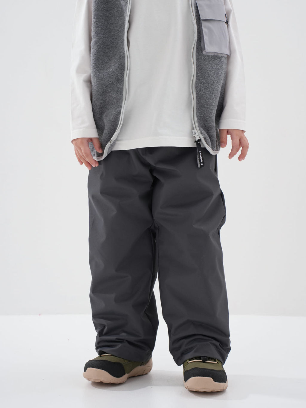 Брюки демисезонные Антрацит с утеплителем - Bungly фото 2