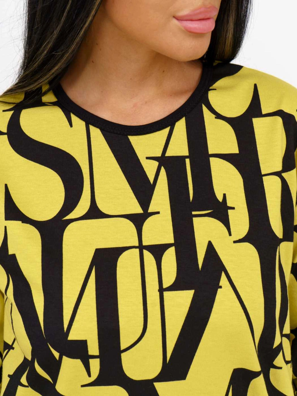 Туника женская, цвет горчичный