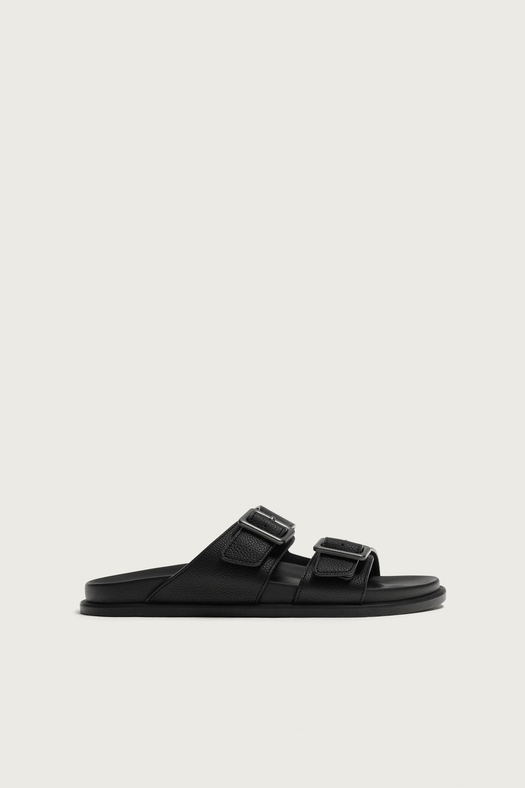 SANDALIA TIRAS PIEL / Negro - Zara фото 4