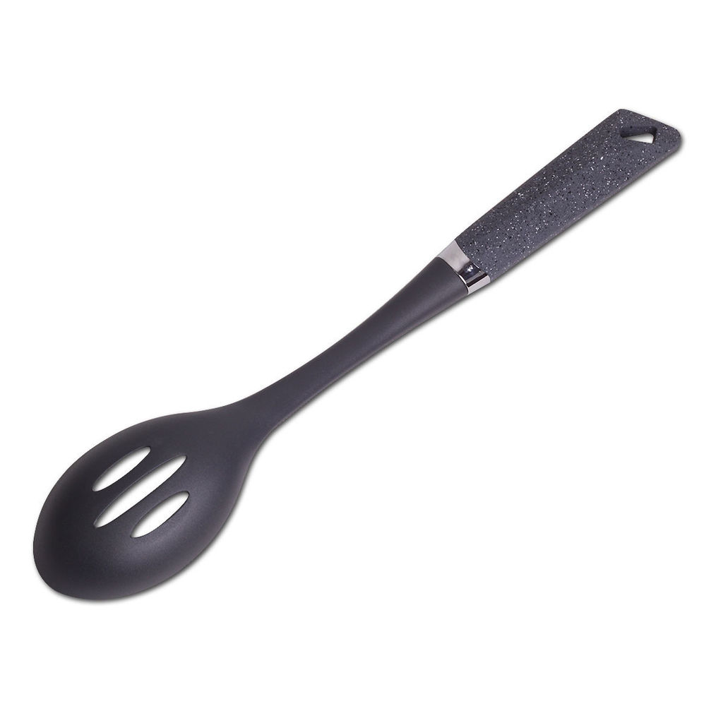 Поварская ложка с отверстиями нейлоновая 35см (5026) /KAMILLE/  фото 3