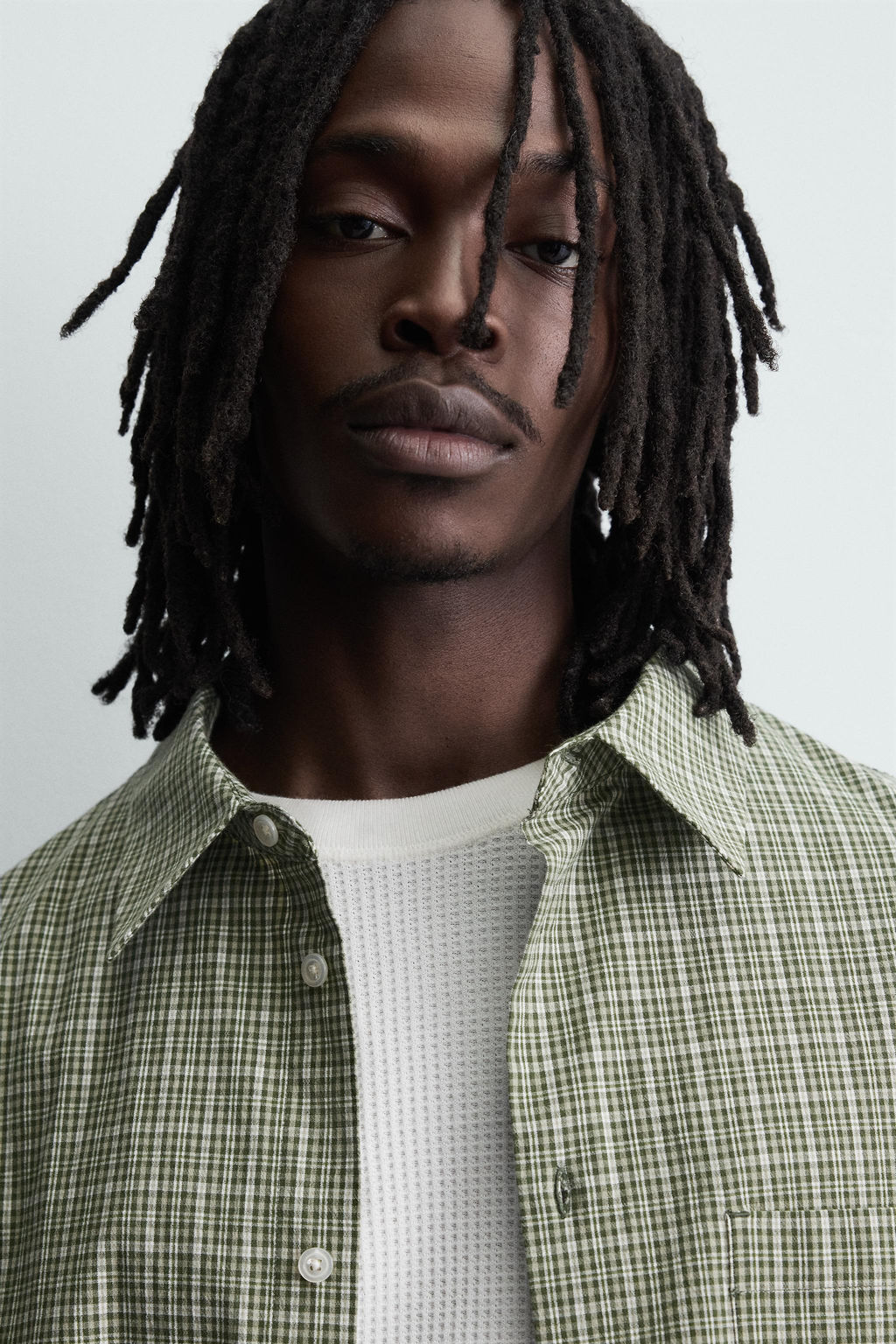 BOXY FIT CHECK SHIRT - Zara фото 6