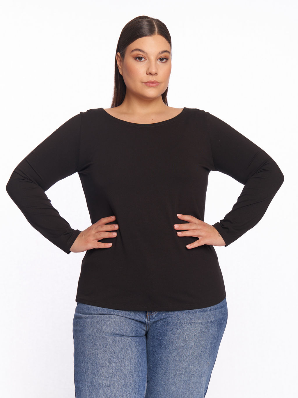 Лонгслив оверсайз BL17002BLK01