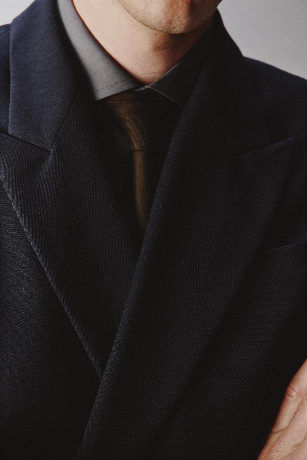 LIMITED EDITION DOUBLE-BREASTED WOOL BLEND SUIT BLAZER - Zara фото 6