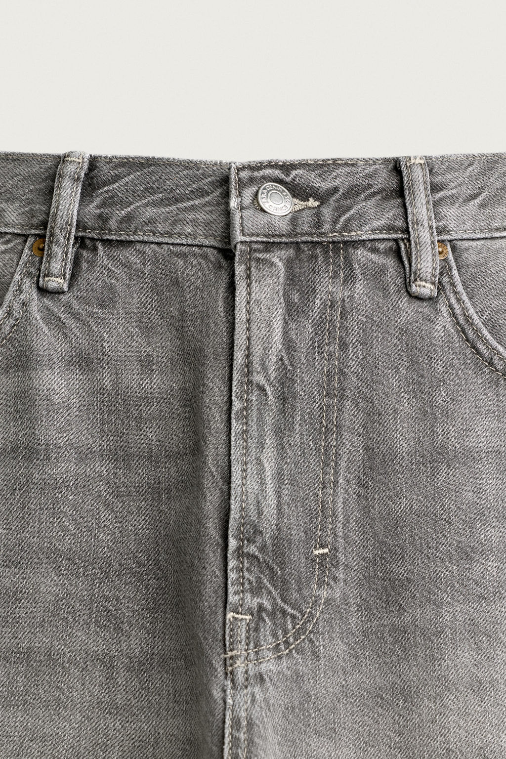 BERMUDA DENIM LOOSE FIT / Gris - Zara фото 8