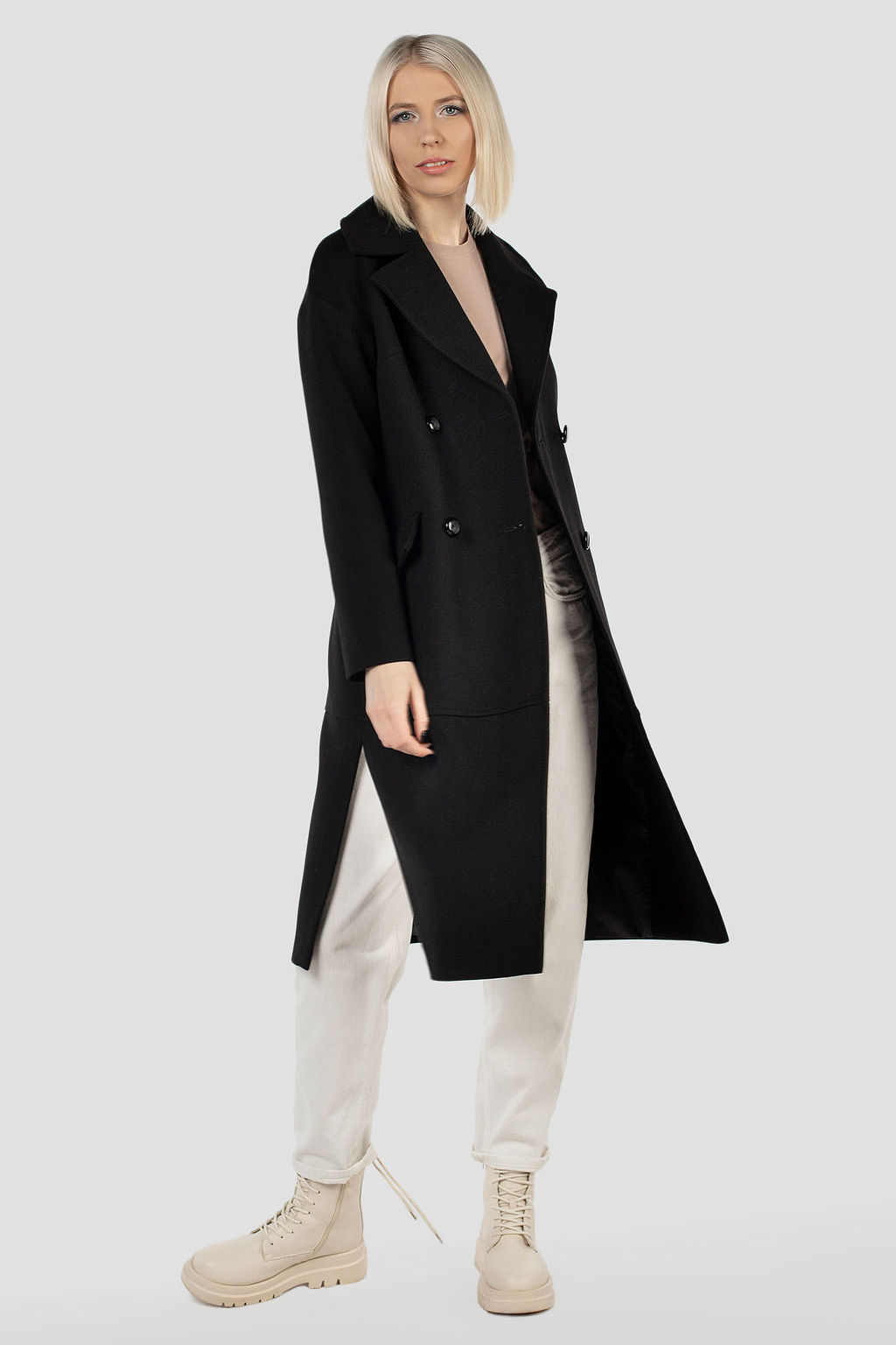 Пальто женское демисезонное (пояс) - El podio фото 2