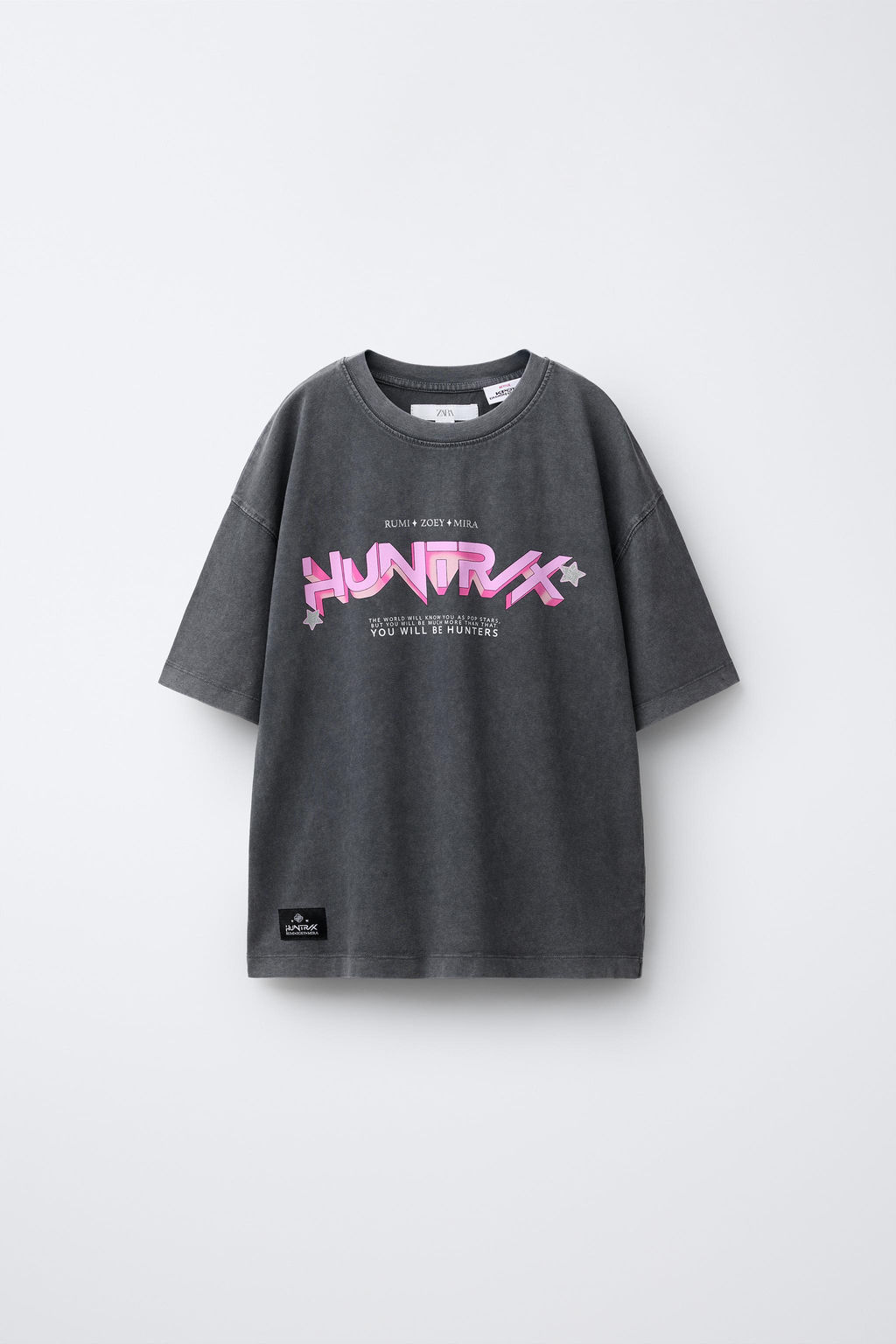 KPOP DEMON HUNTERS NETFLIX WASHED PRINT T-SHIRT - Zara фото 5