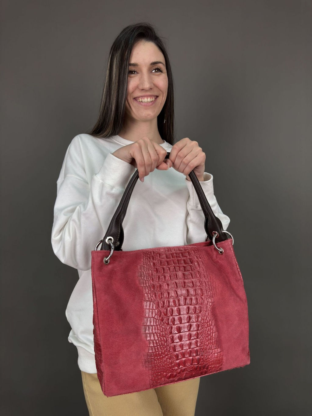 Сумка женская из телячьей кожи