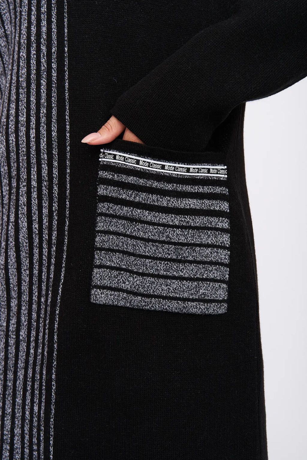 ЗЛАТА Платье С 1564/черно-серый