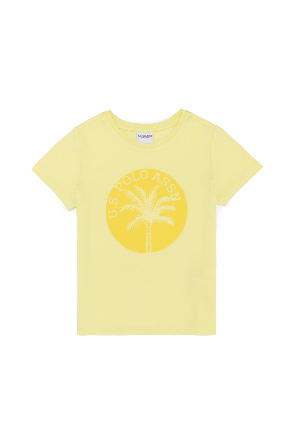 U. S. Polo Assn Детская светло-желтая футболка с круглым вырезом - U.s. polo assn фото 3
