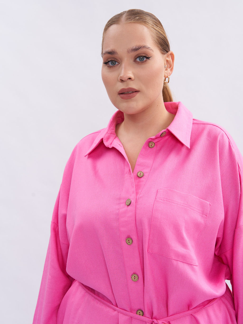 Рубашка льняная TBL28352PIN36 - Артесса фото 4