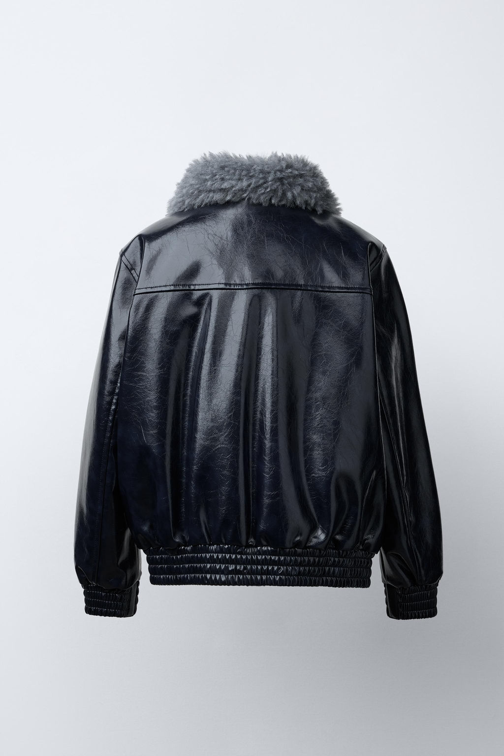 BOMBER JACKET WITH FAUX FUR COLLAR - Zara фото 4