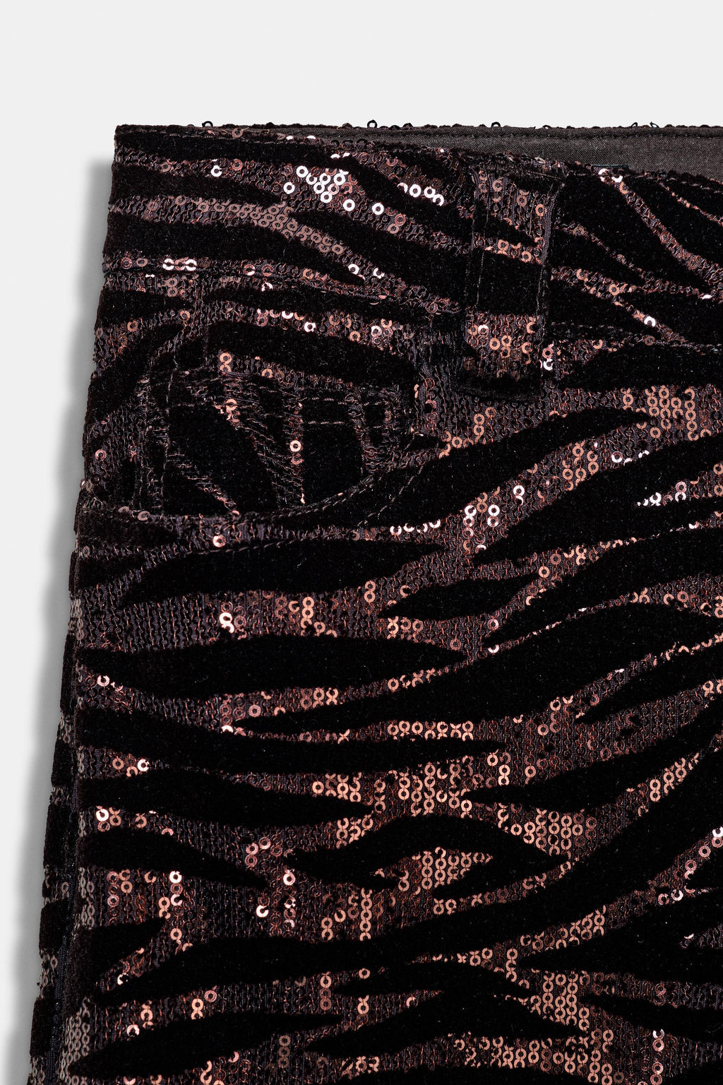 SEQUINNED VELVET TROUSERS - Zara фото 9