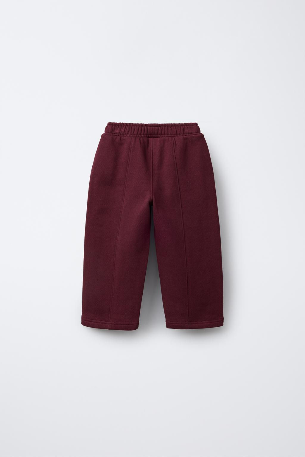 STRAIGHT-LEG PLUSH TEXT TROUSERS - Zara фото 7