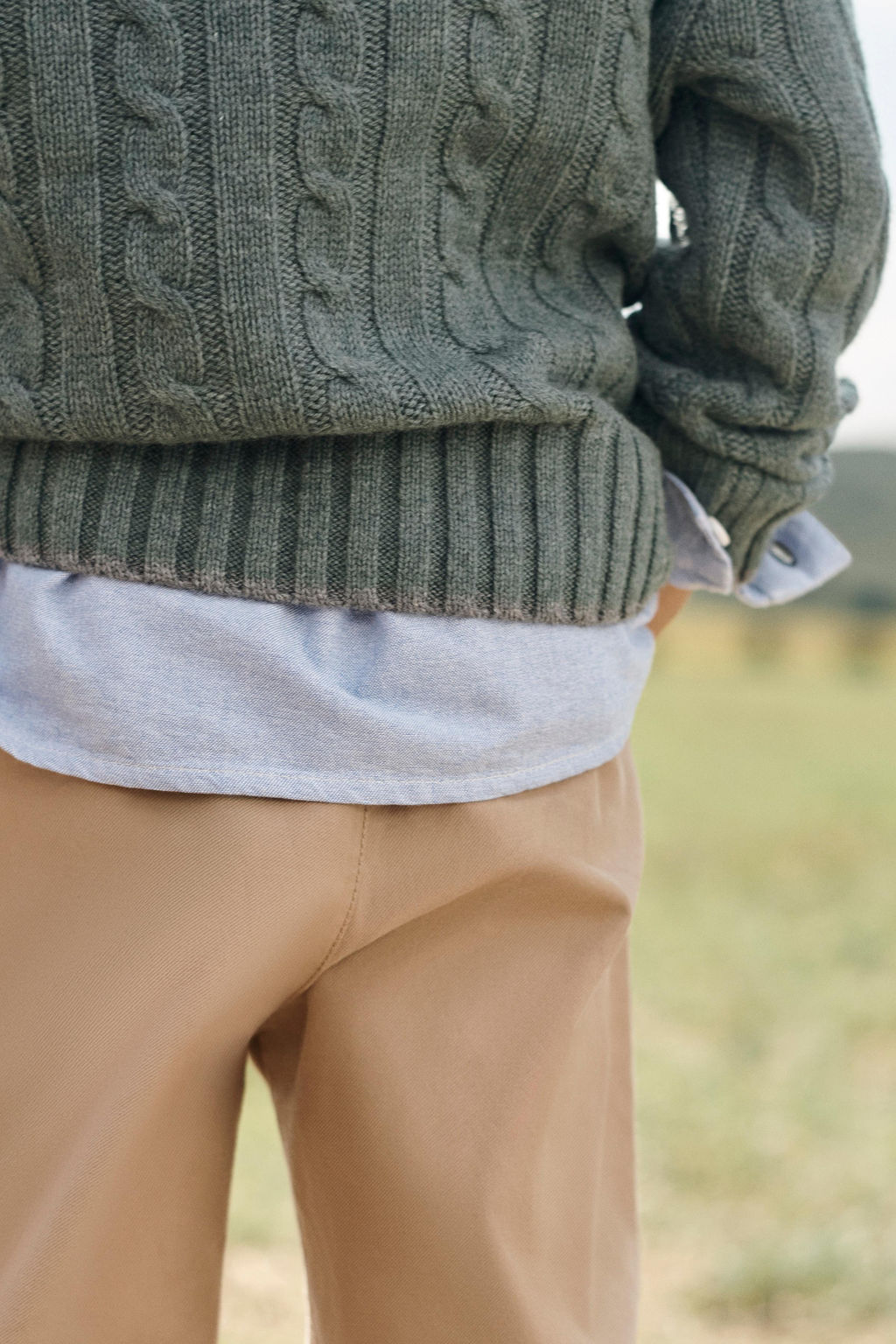 CABLE-KNIT JUMPER 100% WOOL LIMITED EDITION