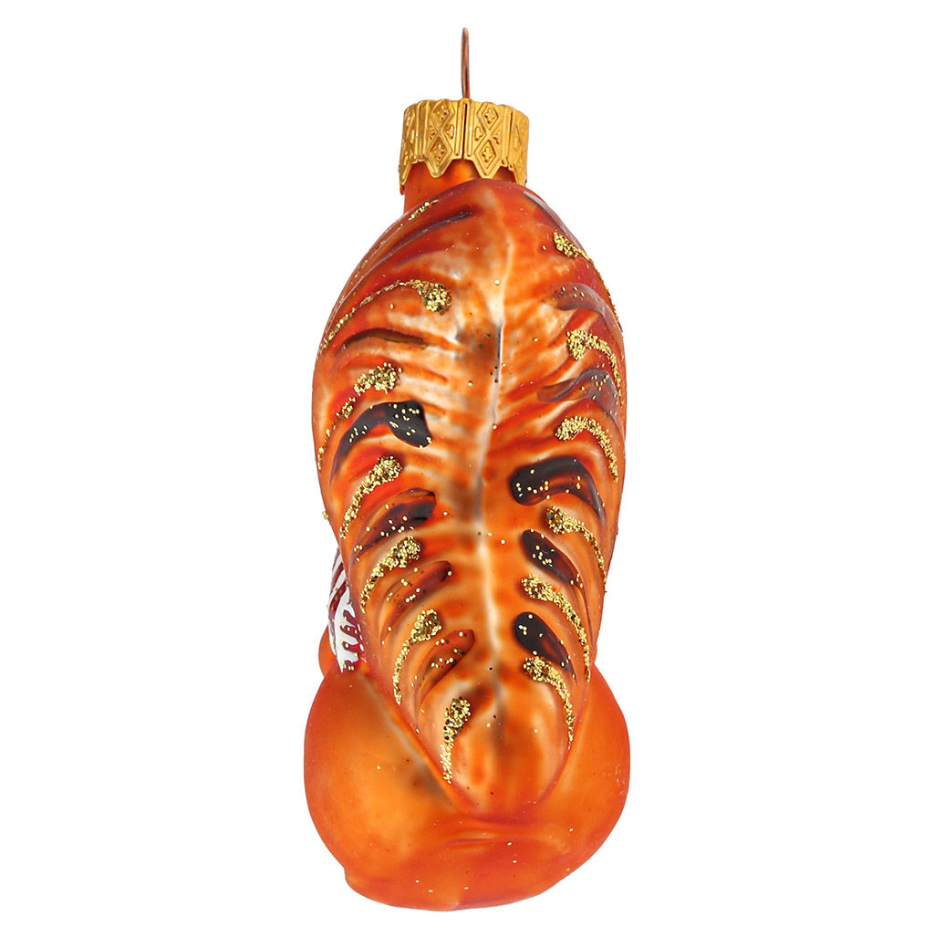 Елочная игрушка фигурка стеклянная Белочка с орешком h10см, ручная художественная роспись, подарочная упаковка (Россия) - Домашняя мода фото 4