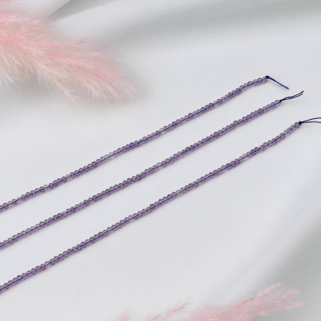 Бусины для украшений из лавандового Аметиста (195 бусин)