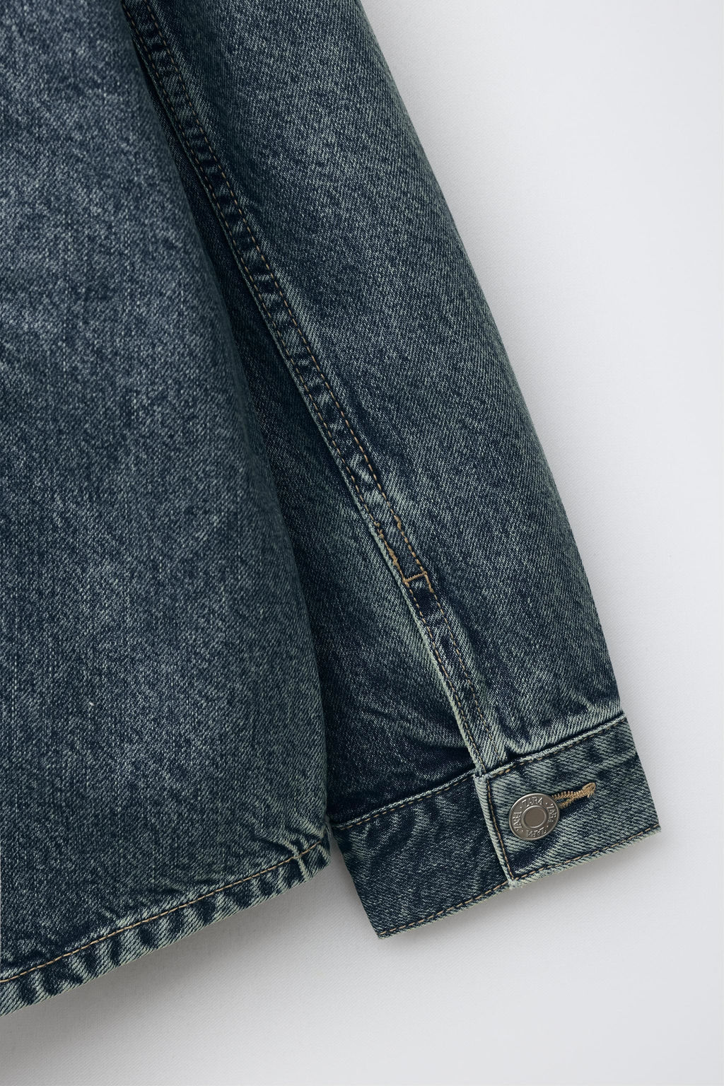 SOBRECAMISA DENIM / Azul / Verde - Zara фото 5