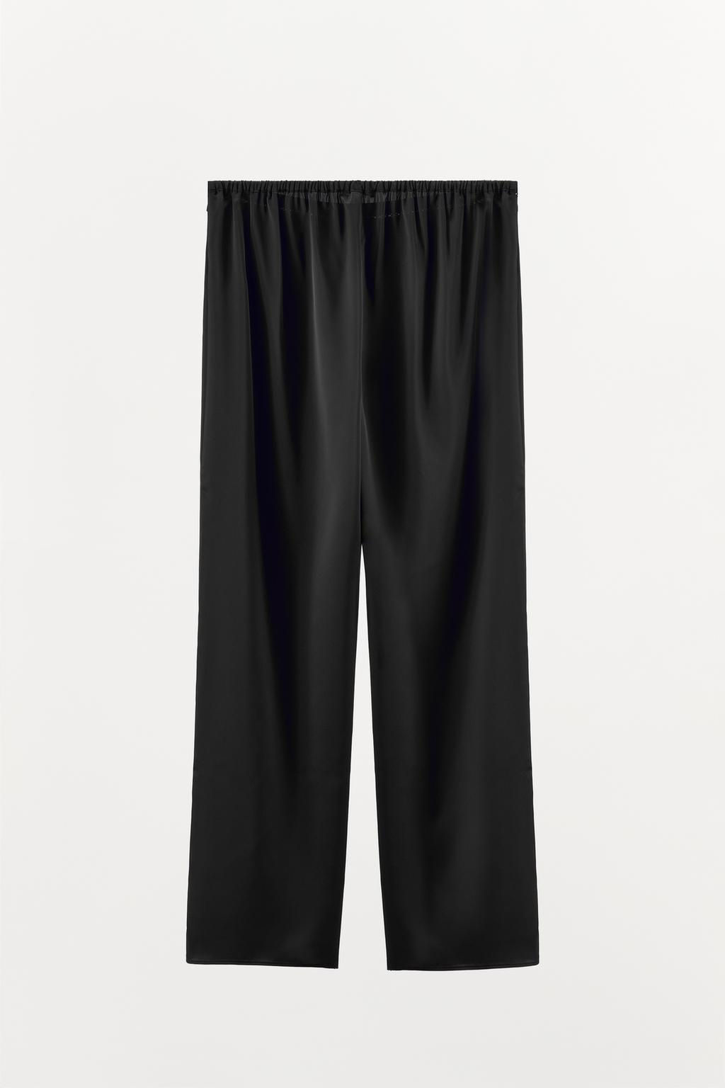 SATIN TROUSERS WITH ENTREDOS DETAIL - Zara фото 4