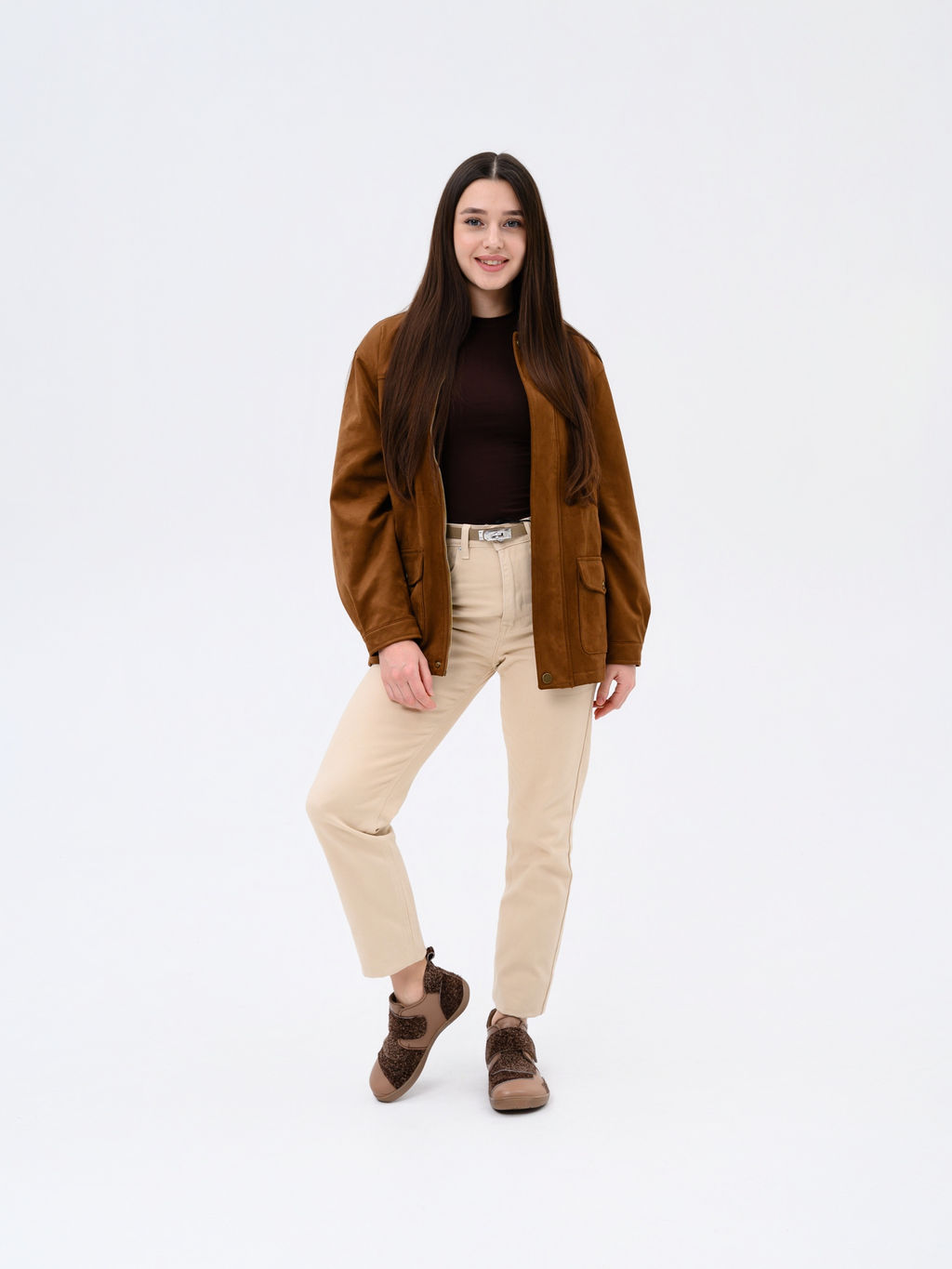 Ботинки женские демисезонные 206.NATAbr.Коричневый джангл+коричневый бабил/Шерсть